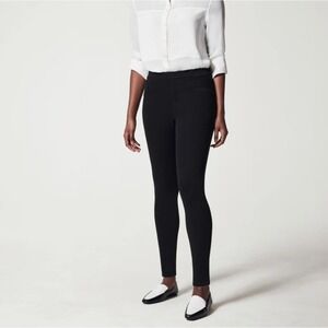 Spanx Jean-ish Ankle Leggings Womens S Shape Wear Pull On Black‎ Pants Casual